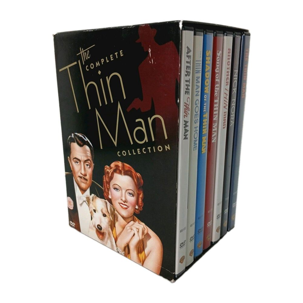 Vtg. The Complete Thin Man Collection of 7 Movie DVD's Boxed, Movie History, EUC